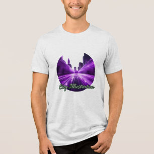 Bella+Canvas Tri-blend Tシャツ、ブラックトリブル無地の(Black Trib トライブレンドTシャツ