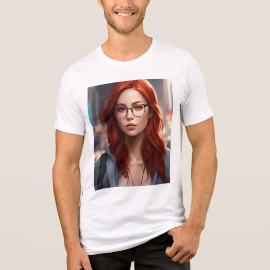 Bella+Canvas Tri-blend T-Shirt、White、Adult L トライブレンドＴシャツ (正面)