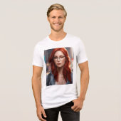 Bella+Canvas Tri-blend T-Shirt、White、Adult L トライブレンドＴシャツ (正面全面)