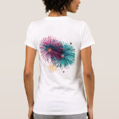 Bella+Canvas Women's Slim Fit Tee - Happy New Year Tシャツ (裏面)