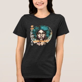 Bella+Canvas Women's Tri-blend T-Shirt, 無地の Blac トライブレンドＴシャツ