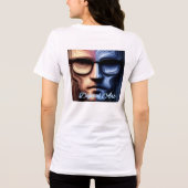 Bella+Canvas Women's Tri-blend T-Shirt, 無地の Blac トライブレンドTシャツ (裏面)