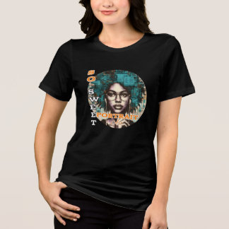 Bella+Canvas Women's Tri-blend T-Shirt, 無地の Blac トライブレンドＴシャツ