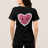 Bella+Canvas Women's Tri-blend T-Shirt, 無地の Blac トライブレンドTシャツ (裏面)