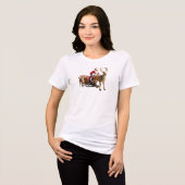 Bella+Canvas Women's Tri-blend T-Shirt, White, Adu トライブレンドTシャツ (正面全面)