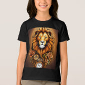 Bella+Canvas Youth Tri-blend T-Shirt, 無地のBlack, トライブレンドTシャツ (正面)