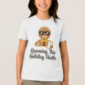 Bella+Canvas Youth Tri‑Blend T‑Shirt – Gingerbread トライブレンドＴシャツ (正面)