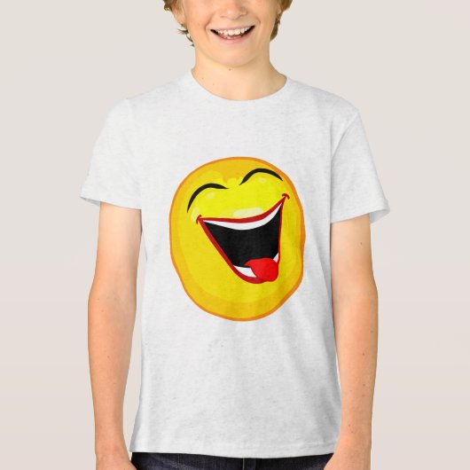 Bella+Canvas Youth Tri-blend T-Shirt, White Fleck, トライブレンドTシャツ (正面)