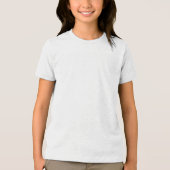 Bella+Canvas Youth Tri-blend T-Shirt, White Fleck, トライブレンドＴシャツ (正面)