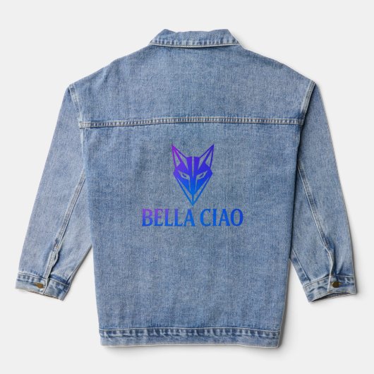Bella Ciao Denim Jacket – Bold Fox Streetwear Styl デニムジャケット (裏面)