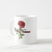 Bella Nonna (美しくイタリアンな祖母) コーヒーマグカップ (正面左)