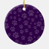 Bella Ornament (Paw Prints) セラミックオーナメント (裏面)