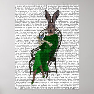 Bella Rabbit Taking Tea女性 ポスター