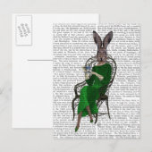 Bella Rabbit Taking Tea 2女性 ポストカード (正面/裏面)