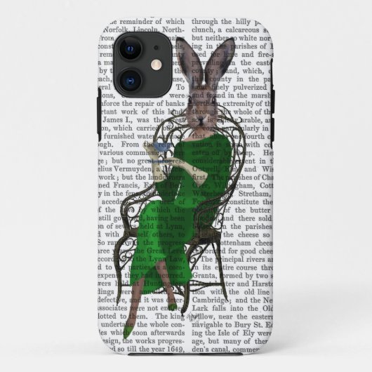 Bella Rabbit Taking Tea 2女性 Case-Mate iPhoneケース (裏面)