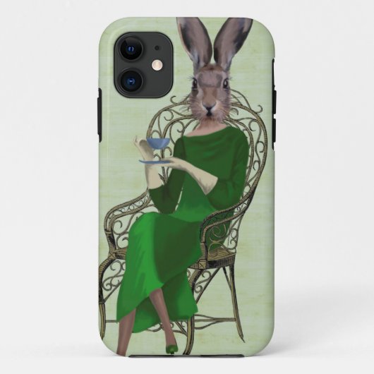 Bella Rabbit Taking Tea 3女性 Case-Mate iPhoneケース (裏面)