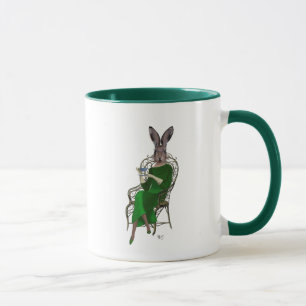Bella Rabbit Taking Tea 4女性 マグカップ