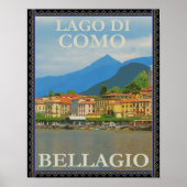 Bellagioイタリアのポスター ポスター (正面)