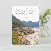 Bellagioイタリアの結婚式の日付を保存 招待状 (スタンド正面)