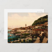 Bellagio、コモ湖、イタリアのヴィンテージ旅行 ポストカード (正面/裏面)