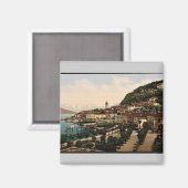 Bellagio、一般的なビュー、コモ、湖のイタリアのヴィンタ マグネット (正面/裏面)