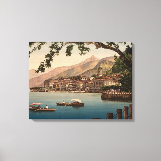 Bellagio I, Lake Como, Lombardy,イタリア キャンバスプリント (正面)
