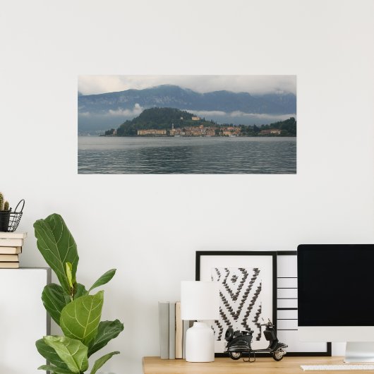 Bellagio in the Fog Poster ポスター (ホームオフィス)