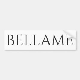 Bellameのバンパーステッカー バンパーステッカー