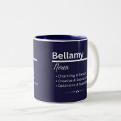 Bellamy Personalized Name Coffee Mug ツートーンマグカップ (正面右)