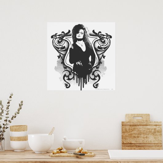Bellatrix Lestrangeの暗い芸術のデザイン ポスター (キッチン)