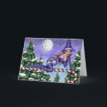 Belle - Christmas Witch Card シーズンカード<br><div class="desc">Belle is a painting originally done in watercolors by me,  Nikki Burnette! I've customized the image to create this beautiful card! I hope you enjoy it.</div>