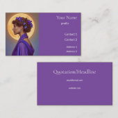 Belle Époque Muse in Purple 名刺 (正面/裏面)