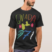 Belle idee cadeau carte de la guadeloupe tシャツ (正面)