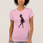 belle inconnue silhouette tシャツ (正面)
