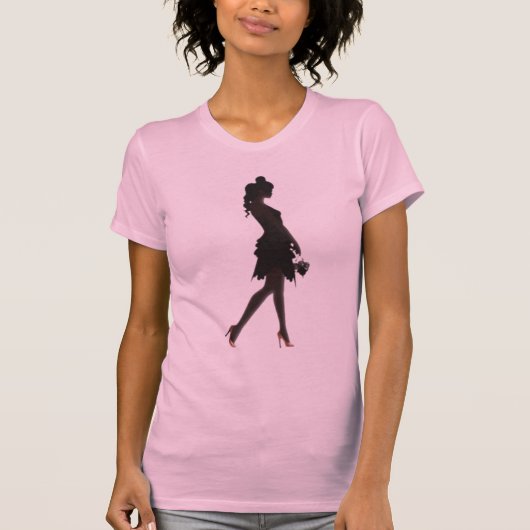 belle inconnue silhouette tシャツ (正面)