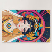 Belle mariée dans l'art du Pop Art ジグソーパズル (横)