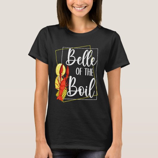 Belle of the Boil Seafood Crawfish Boil Lover Frog Tシャツ (正面)