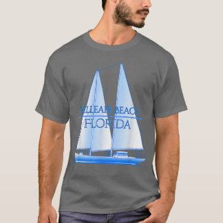 Belleair Beach Florida Coastal Nautical Sailing Sa Tシャツ