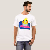 BelleBelleのキャラクターのcockatielまたは鳥のサーフィン Tシャツ (正面フル)