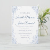 Bellefontaine – French Blue Wedding 招待状 (スタンド正面)