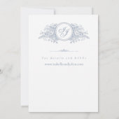 Bellefontaine – French Blue Wedding 招待状 (裏面)