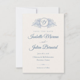 Bellefontaine — French Blue Wedding Save the Date セーブザデート