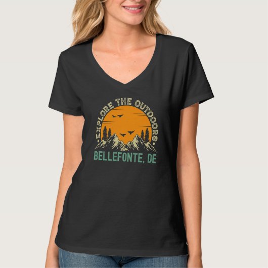 Bellefonte, Delaware - アウトドアを満喫 プレミアム Tシャツ (正面)