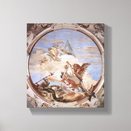 Bellerophon on Pegasus – Giovanni Battista Tiepolo キャンバスプリント (正面)