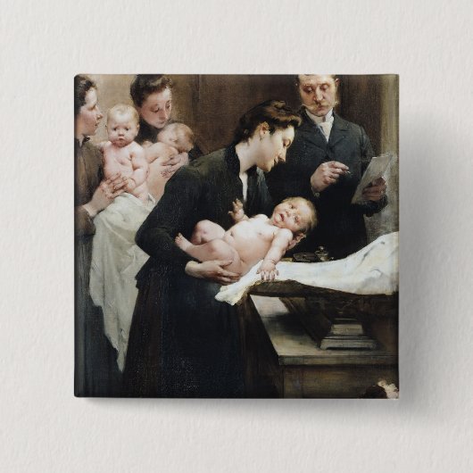BellevilleDoctor Variotのミルクの低下 缶バッジ (正面)