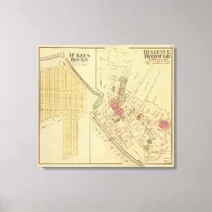 Bellevueの自治区 キャンバスプリント