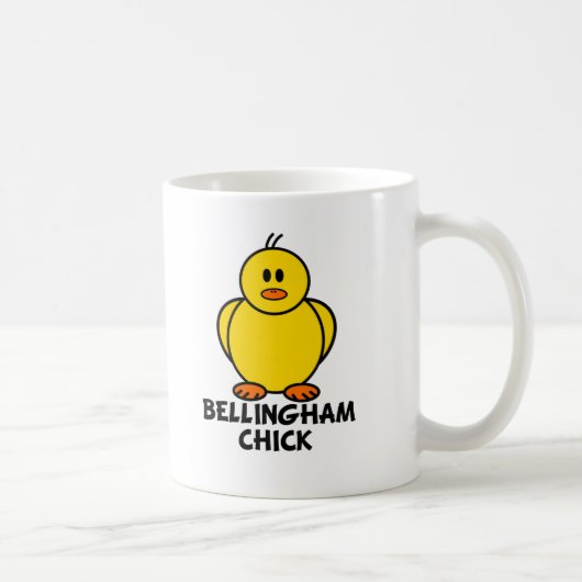 Bellinghamワシントン州のひよこ コーヒーマグカップ (右)