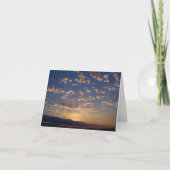 Bellingham湾の日没 カード (正面)