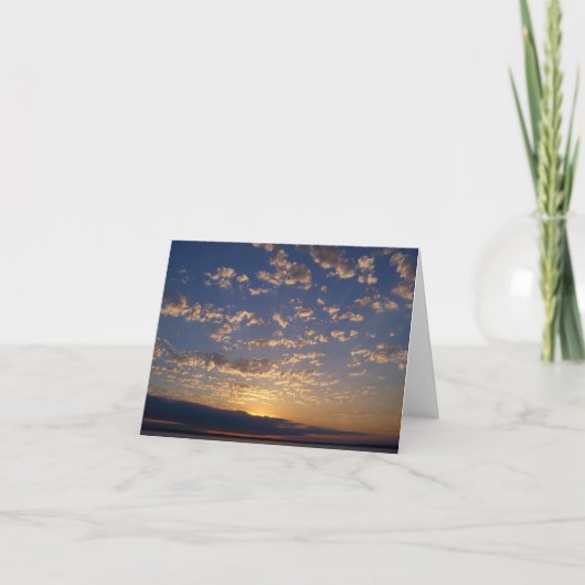 Bellingham湾の日没 カード (正面)