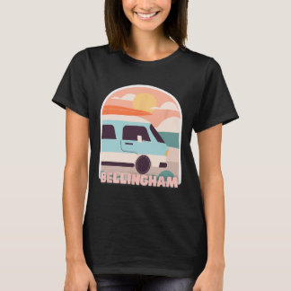 Bellingham Beach Retro Pastel Colors Sun And Surfi Tシャツ